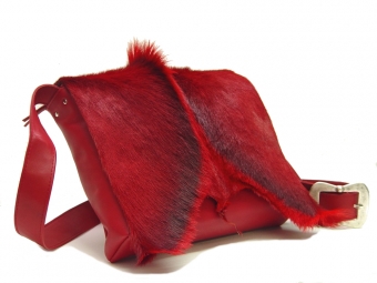 Springbockfell Tasche Postbag Rot