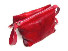 Springbockfell Tasche Postbag Rot