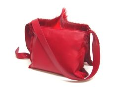 Springbockfell Tasche Postbag Rot