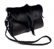 Schwarze Springbocktasche Lily