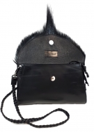 Schwarze Springbocktasche Lily