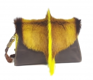 Gelb/Braune Springbocktasche Lily