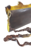 Gelb/Braune Springbocktasche Lily